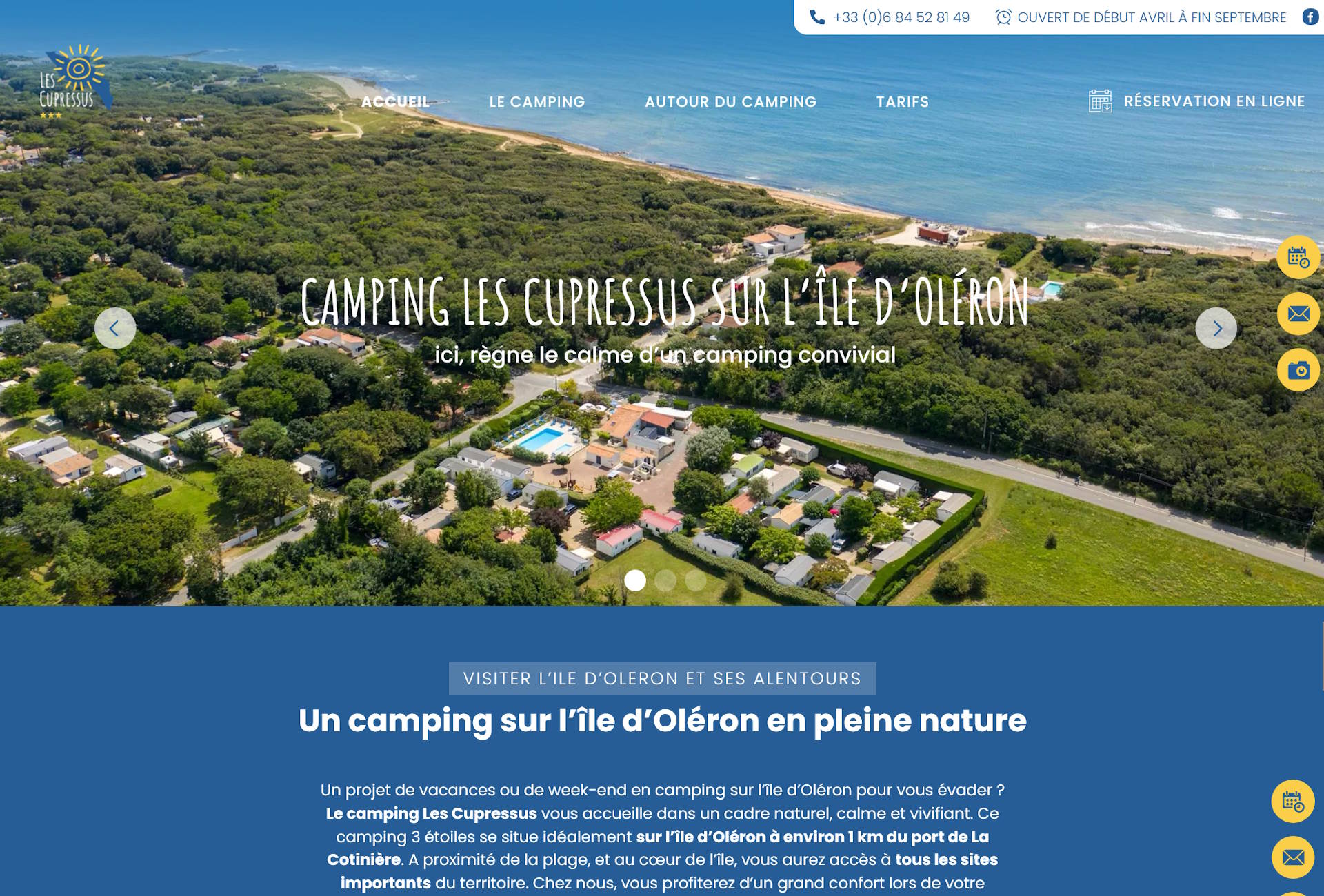 référencement camping île d’Oléron